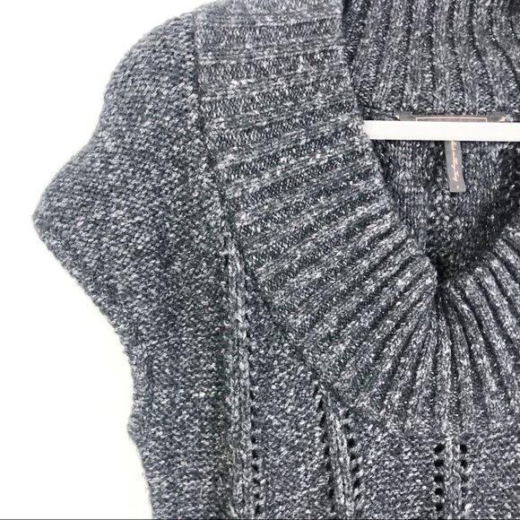 BCBGMAXAZRIA | Sweater Tunic or Dress Gray Black Heathered Women’s Size Medium - Picture 3 of 9